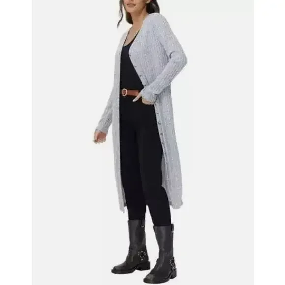 Frye Duster Long Cardigan Sweater Midi Dress - XL - Picture 3 of 4